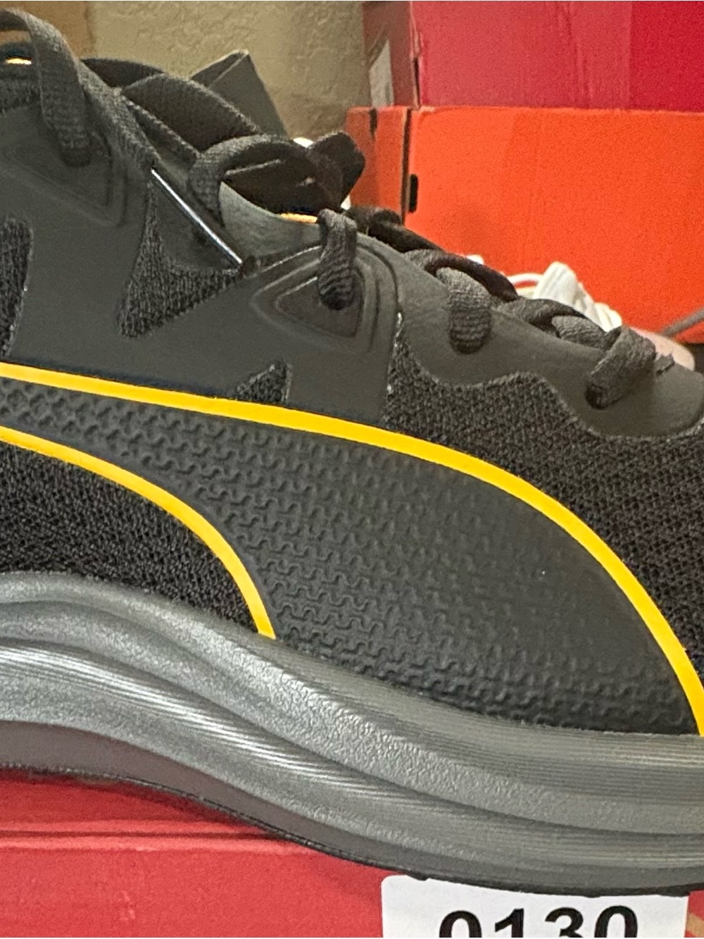 Puma Men’s Black and Yellow Athletic Shoe